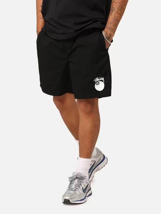 8 Ball Shorts Black - STUSSY - BALAAN 2