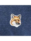 Fox Head Patch Classic Short Sleeve T-Shirt Navy Melange - MAISON KITSUNE - BALAAN 5