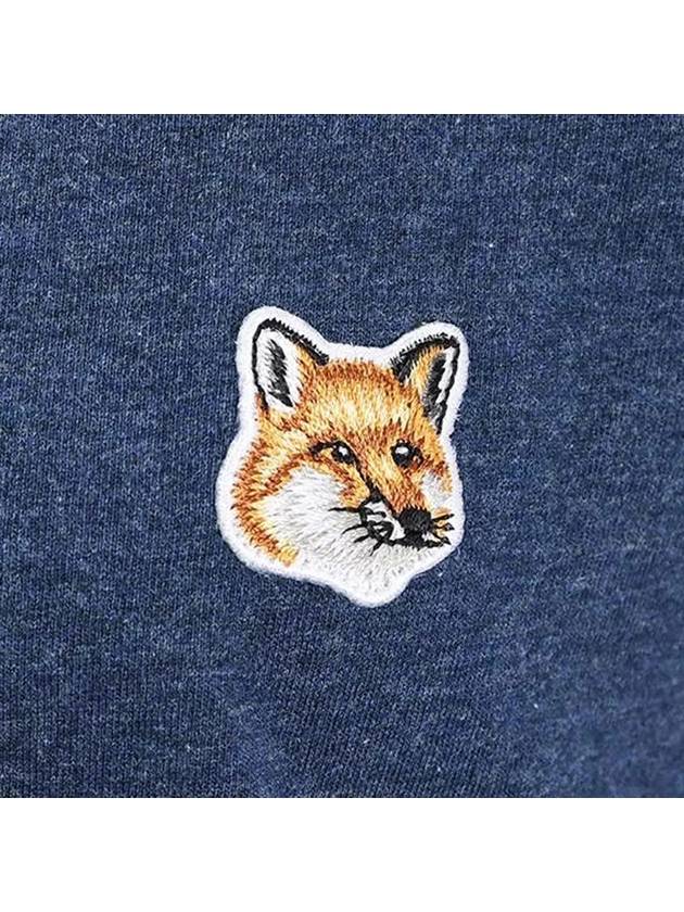 Fox Head Patch Classic Short Sleeve T-Shirt Navy Melange - MAISON KITSUNE - BALAAN 5