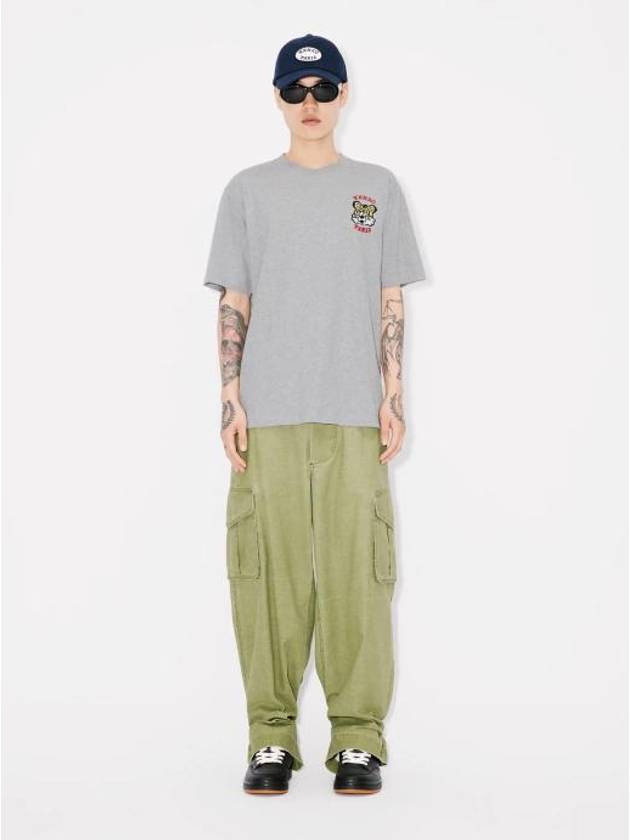 Verdy Market Genderless Embroidered Short Sleeve T-Shirt Pearl Grey - KENZO - BALAAN 9