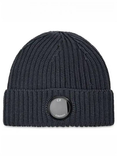 Lens Wappen Wool Beanie Dark Grey - CP COMPANY - BALAAN 2