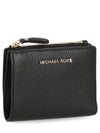 Logo Jet Set Halfwallet Black - MICHAEL KORS - BALAAN.