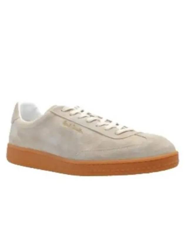 Logo Suede Low Top Sneakers Beige - PAUL SMITH - BALAAN 2