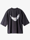 Easy Gap Engineered by Balenciaga Dove 3 4 Sleeve TShirt Black 47128602 46966901 XS 2XL - YEEZY - BALAAN 1