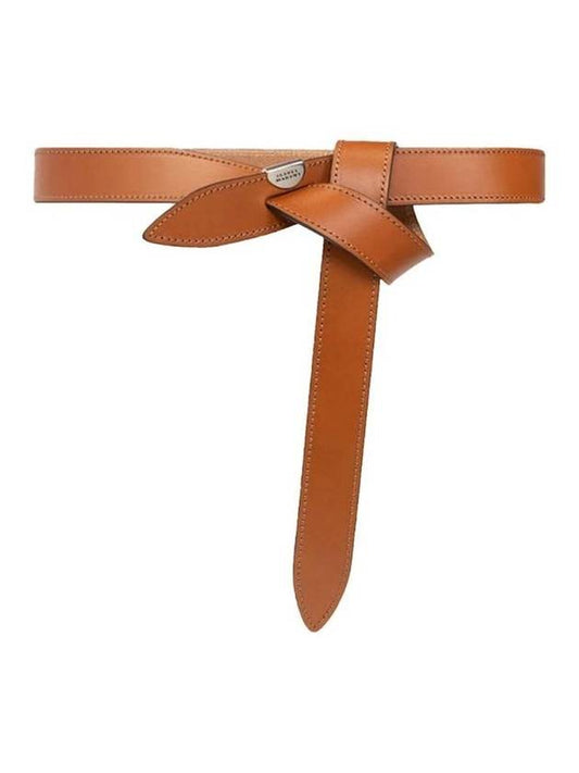 Lecce Knot Leather Belt Brown - ISABEL MARANT - BALAAN 1