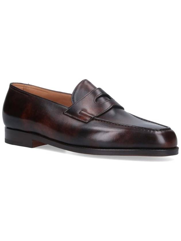 Lopez single leather sole loafer dark brown - JOHN LOBB - BALAAN 3