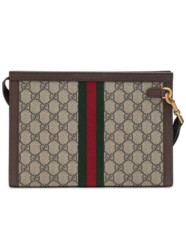 GG Supreme Canvas Ophidia Clutch Bag Beige Ebony - GUCCI - BALAAN 5