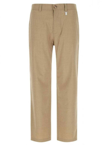 silver TB logo straight pants beige - BURBERRY - BALAAN 1