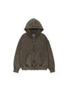 Runway Mugung Vintage Two-Way Zip-Up Hoodie Brown - ULKIN - BALAAN 2