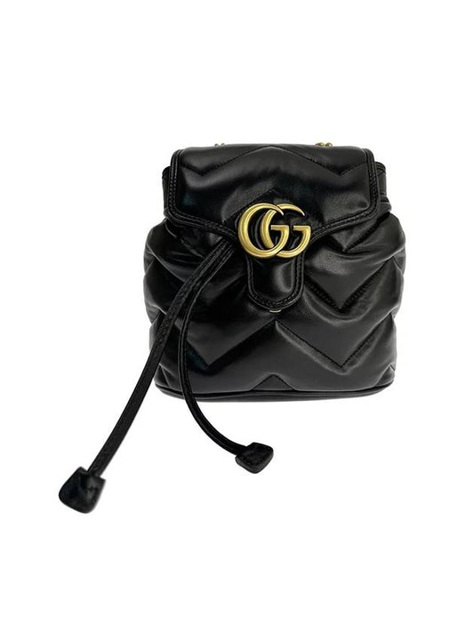 GG Marmont Matelasse Backpack Black Leather 777253AAC741000 - GUCCI - BALAAN 1