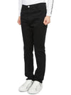 Men's Dialogue Slim Cotton Blend Pants Black - HORN GARMENT - BALAAN 3