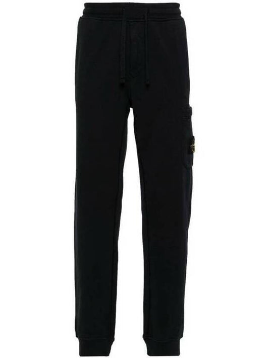 Compass Patch Cotton Jersey Track Pants Navy - STONE ISLAND - BALAAN 2