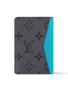 Monogram Pocket Organizer Card Wallet Grey Turquoise - LOUIS VUITTON - BALAAN 4