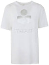 Zwell Logo Print Short Sleeve T-Shirt White - ISABEL MARANT - BALAAN 2