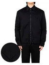 Triangle Pocket Nylon Zip Up Jacket Black - BOTTEGA VENETA - BALAAN 6