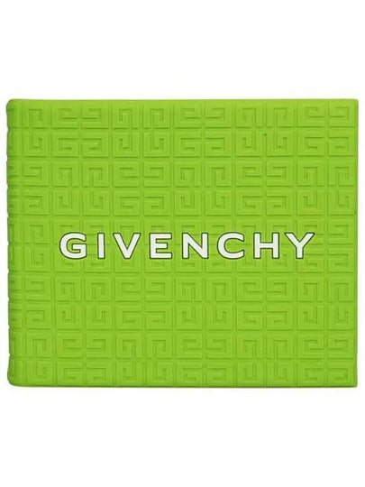 4G Signature Logo Bifold Rubber Half Wallet Green - GIVENCHY - BALAAN 2