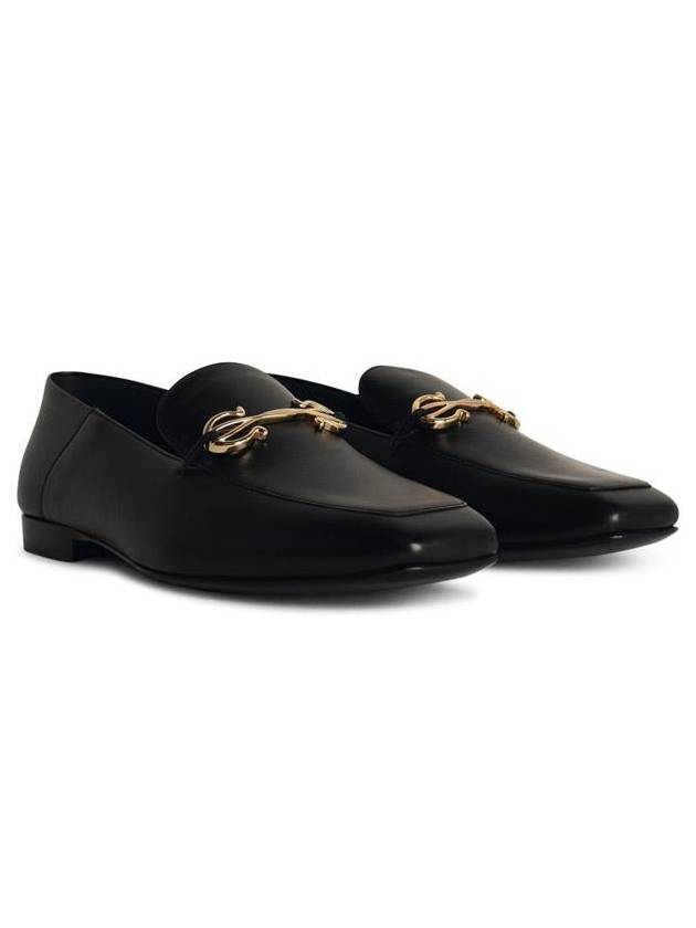 Salvatore Ferragamo 'Louis' Black Leather Loafers - SALVATORE FERRAGAMO - BALAAN 2