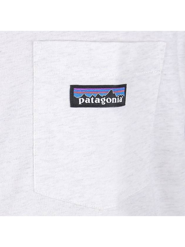 Men's Daily Pocket Regenerative Cotton Short Sleeve T-Shirt White - PATAGONIA - BALAAN 6