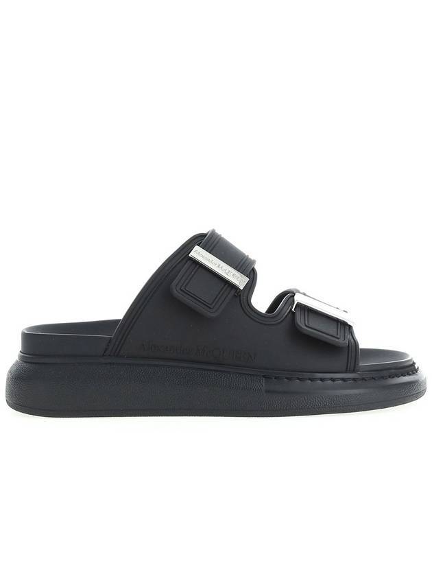 Hybrid Rubber Slippers Black - ALEXANDER MCQUEEN - BALAAN 1