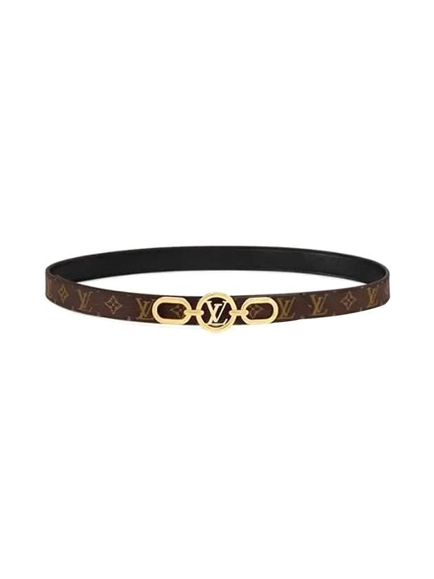 LV Circle Prime 20MM Reversible Leather Belt Black Brown - LOUIS VUITTON - BALAAN 1