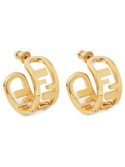 O'Lock Metal Earrings Gold - FENDI - BALAAN 2