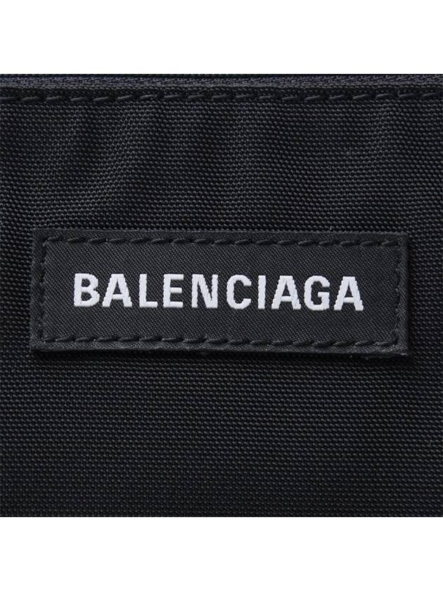 Logo Explorer Canvas Strap Clutch Bag Black - BALENCIAGA - 7