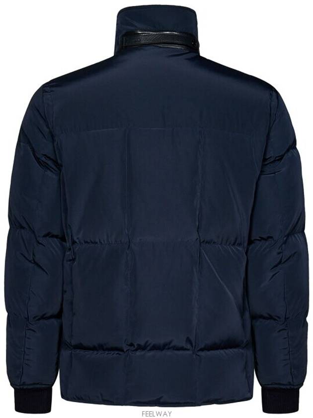 Nylon Funnel High Neck Padding Navy - TOM FORD - BALAAN 4