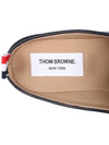 Kilt Varsity Leather Penny BLoafers Black - THOM BROWNE - 9