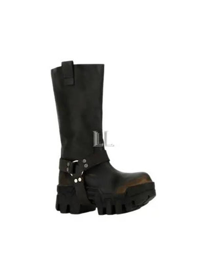 Bulldozer Harness Leather Worker Boots Black - BALENCIAGA - BALAAN 2