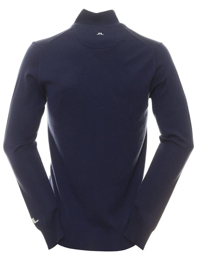 Knit Kian Zipped Sweater GMKW09326 O341 Men's Kian Zipped Golf Sweater - J.LINDEBERG - BALAAN 3