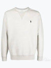 Embroidered Logo Basic Crew Neck Sweatshirt Grey Melange - POLO RALPH LAUREN - BALAAN 2