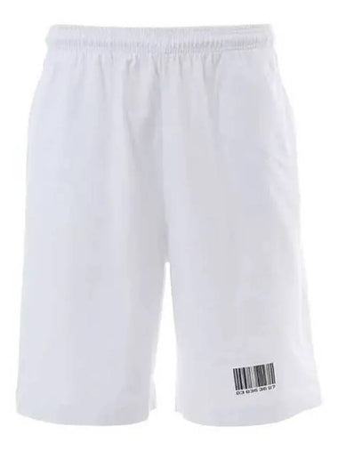 Barcode Bermuda White Shorts 270890 - VETEMENTS - BALAAN 1