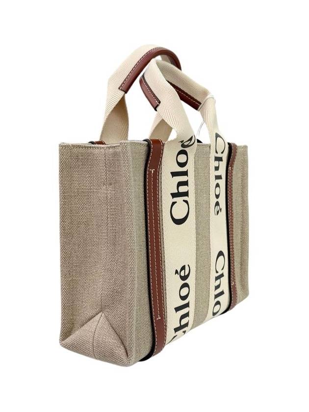 Linen Woody Tote Bag Small CHC22AS397 - CHLOE - BALAAN 2