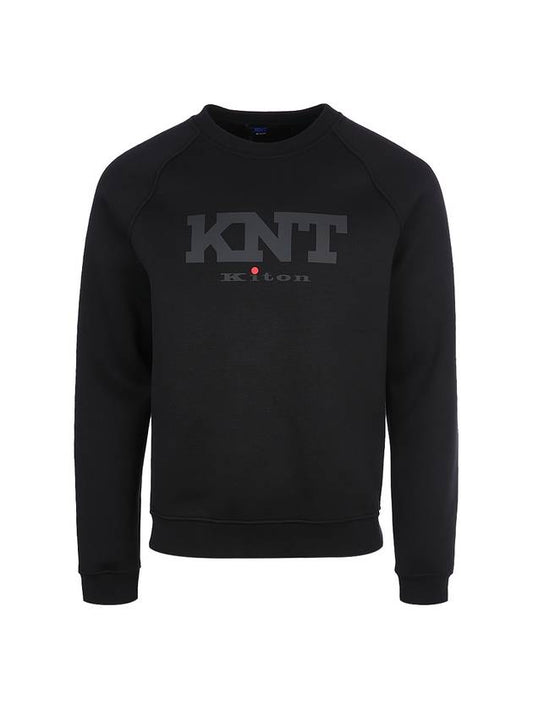 Logo Crew Neck Sweatshirt Black - KITON - BALAAN 2