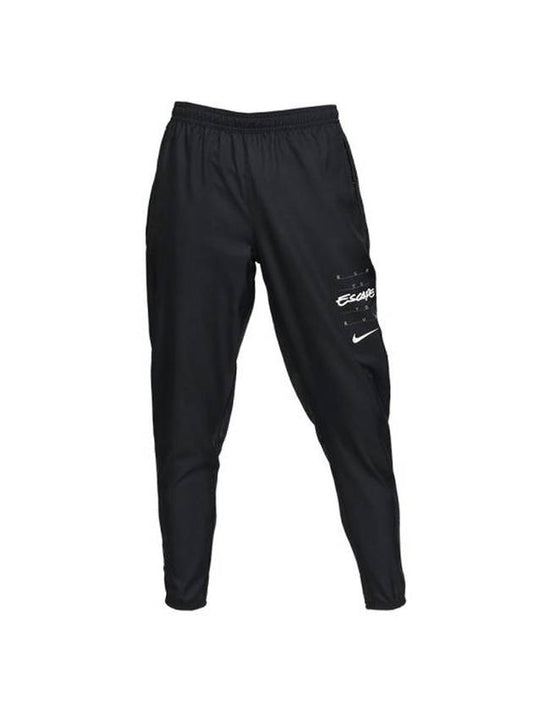 Essential Wild Run Woven Track Pants Black - NIKE - BALAAN 1