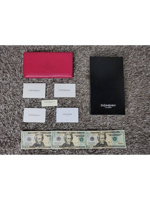 pink long wallet - SAINT LAURENT - BALAAN 2