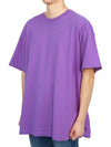 Men's Diag Tab Over Short Sleeve T-Shirt Purple - OFF WHITE - BALAAN 3