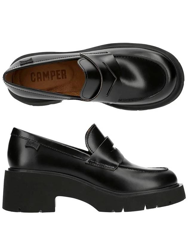 Milah Leather Loafer Black - CAMPER - BALAAN 3