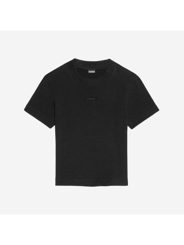 Le Gros Grain Short Sleeve T-Shirt Black - JACQUEMUS - BALAAN 2