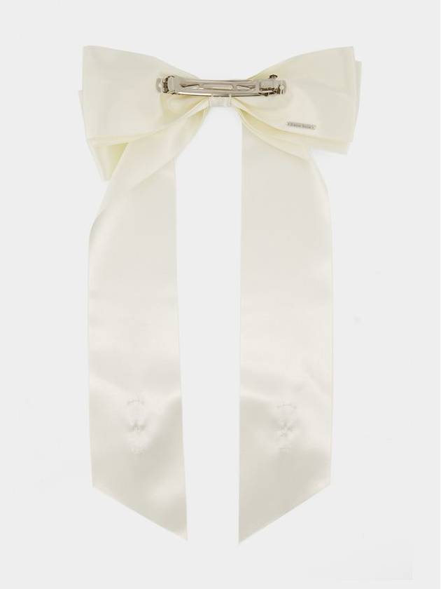 Flower Bow Hair Clip - Simone Rocha - Polyester - Ivory - SIMONE ROCHA - BALAAN 2