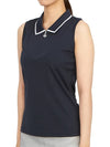 Women's Annika Sleeveless PK Shirt Navy - J.LINDEBERG - BALAAN 3