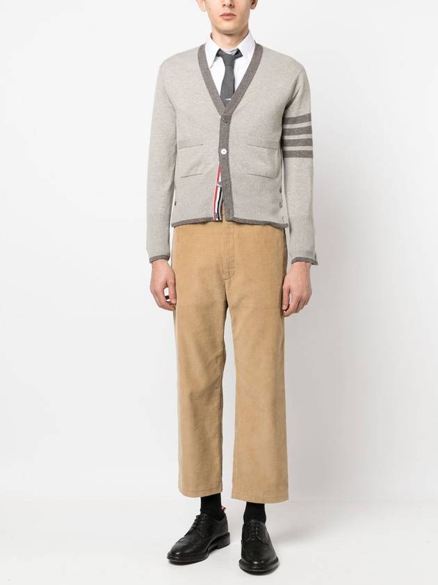 Men's Corduroy Straight Pants Beige - THOM BROWNE - BALAAN 3