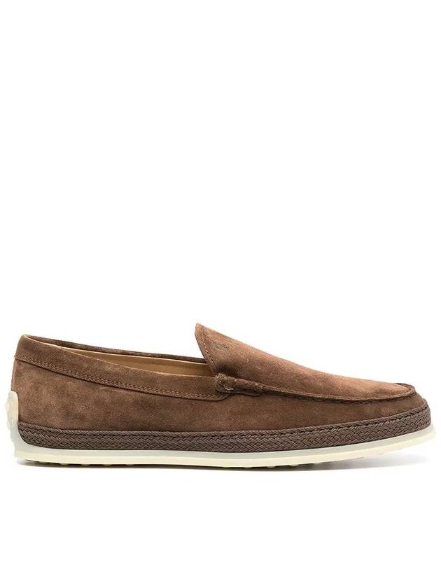 Men's Suede Slip-ons Loafers Brown - TOD'S - BALAAN 2