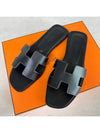 Oran Women Sandals Slippers Black - HERMES - BALAAN 1