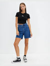 Graffiti Rib Short Sleeve T-Shirt Black - STUSSY - BALAAN 3