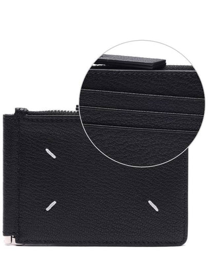 4 Stitch Slim Card Wallet Black - MAISON MARGIELA - BALAAN 2