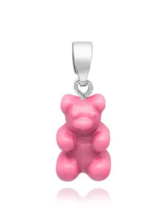 Nostalgia Bear Pendant Silver Pink - CRYSTAL HAZE - BALAAN 2