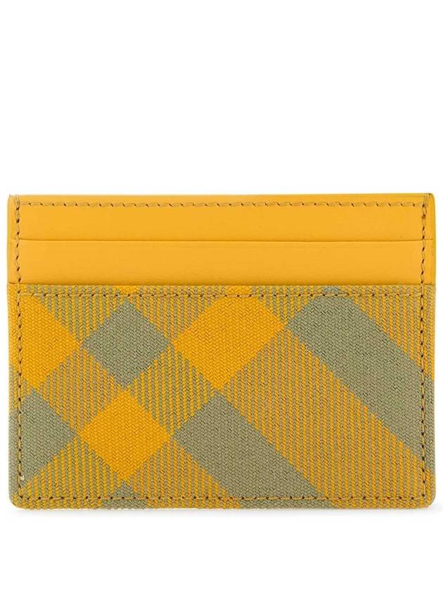 Check Card Wallet Yellow - BURBERRY - BALAAN 2