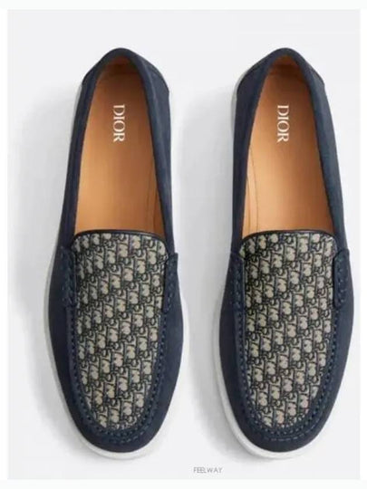 Granville Suede Loafers Blue Beige - DIOR - BALAAN 2