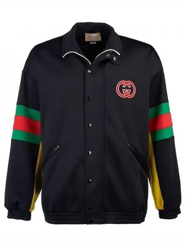 Men's Web Light Neoprene Jacket Black - GUCCI - BALAAN 2